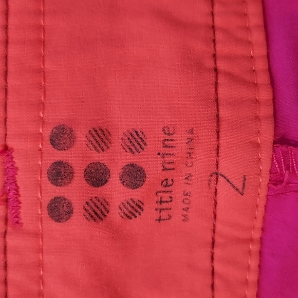 Title Nine Women's Pants Trail Mix Hot Pink Nylon Hiking Outdoor Capris 2 - Picture 10 of 12